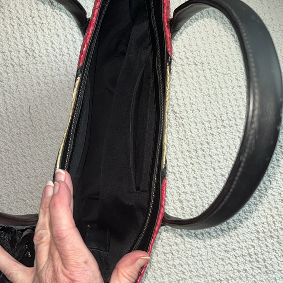 Straw Bag  Small tote  shoulder bag  Multi  Color  NWOT   Coated straw  Plastic - Picture 8 of 13